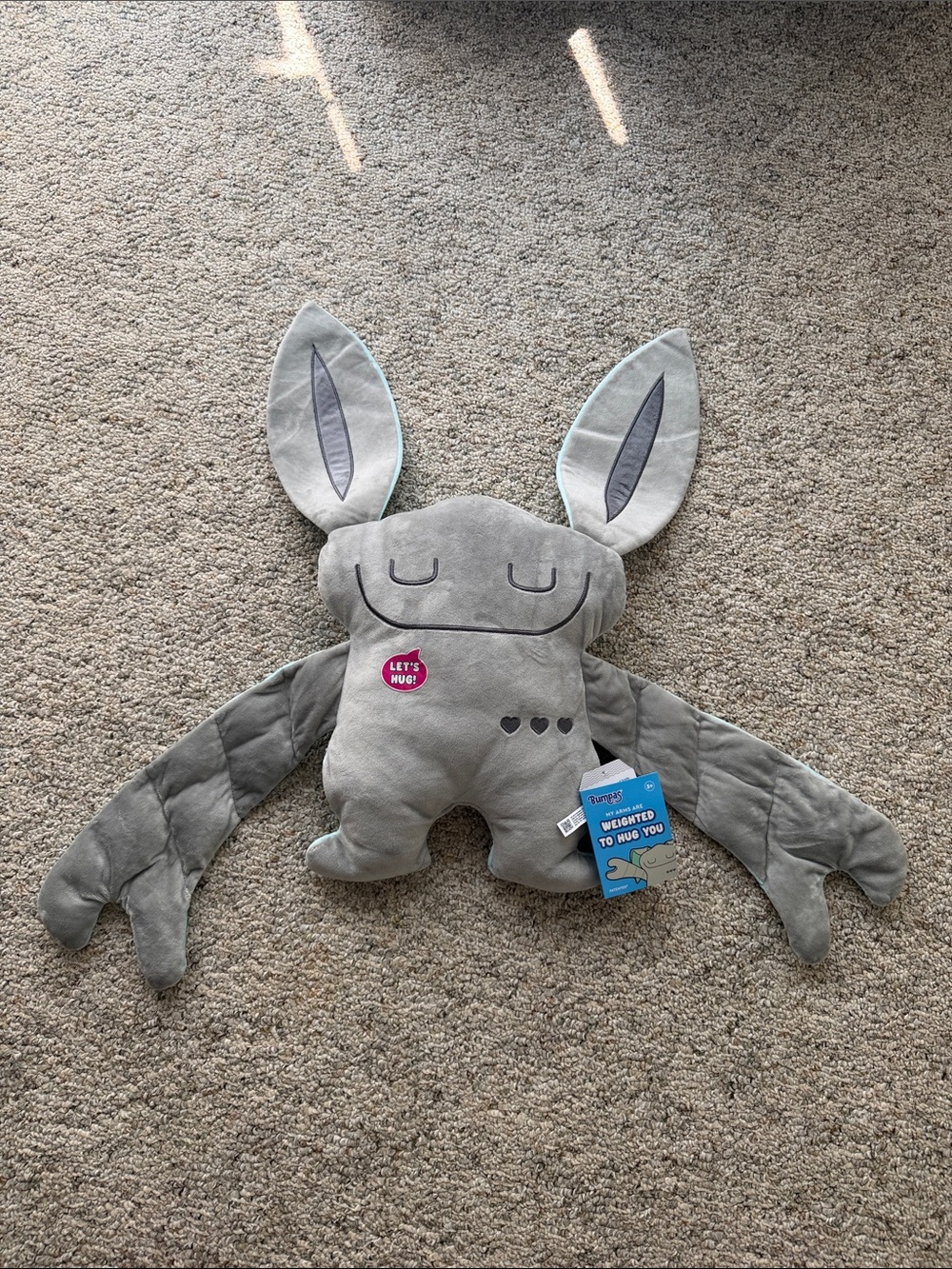 Bumpas Weighted Hug Plush Toy - Kids Comfort Buddy